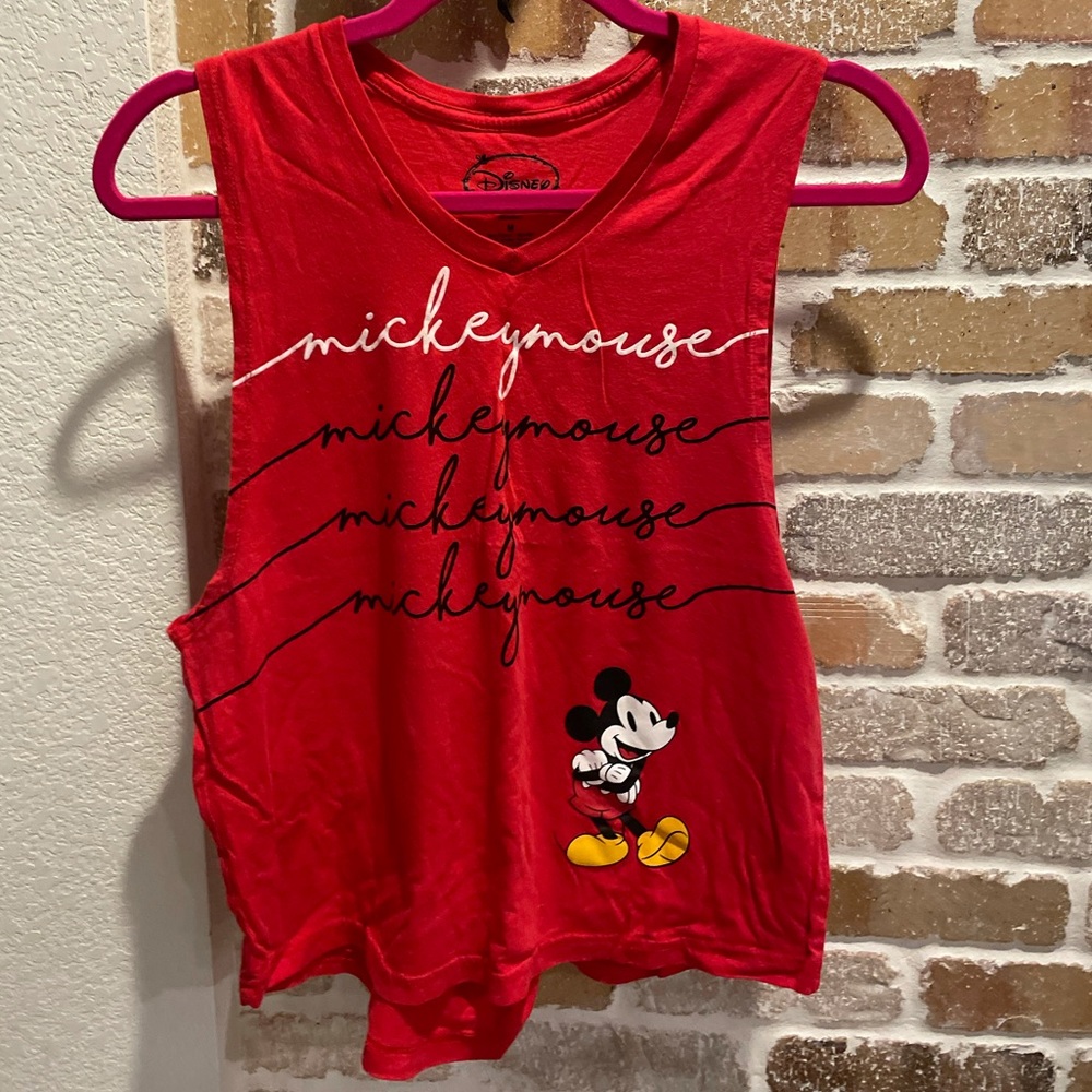 Red micky mouse shirt